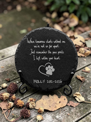 Personalized Pet Memorial Slate Plaque