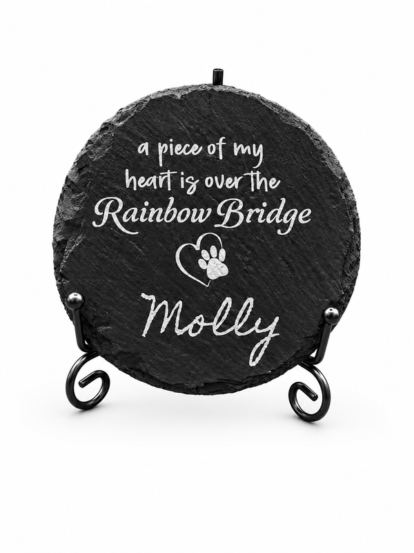 Slate Pet Memorial - Rainbow Bridge