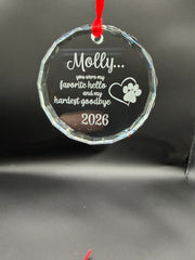 Crystal Ornament (Round)