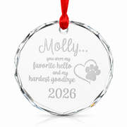 Crystal Ornament (Round)