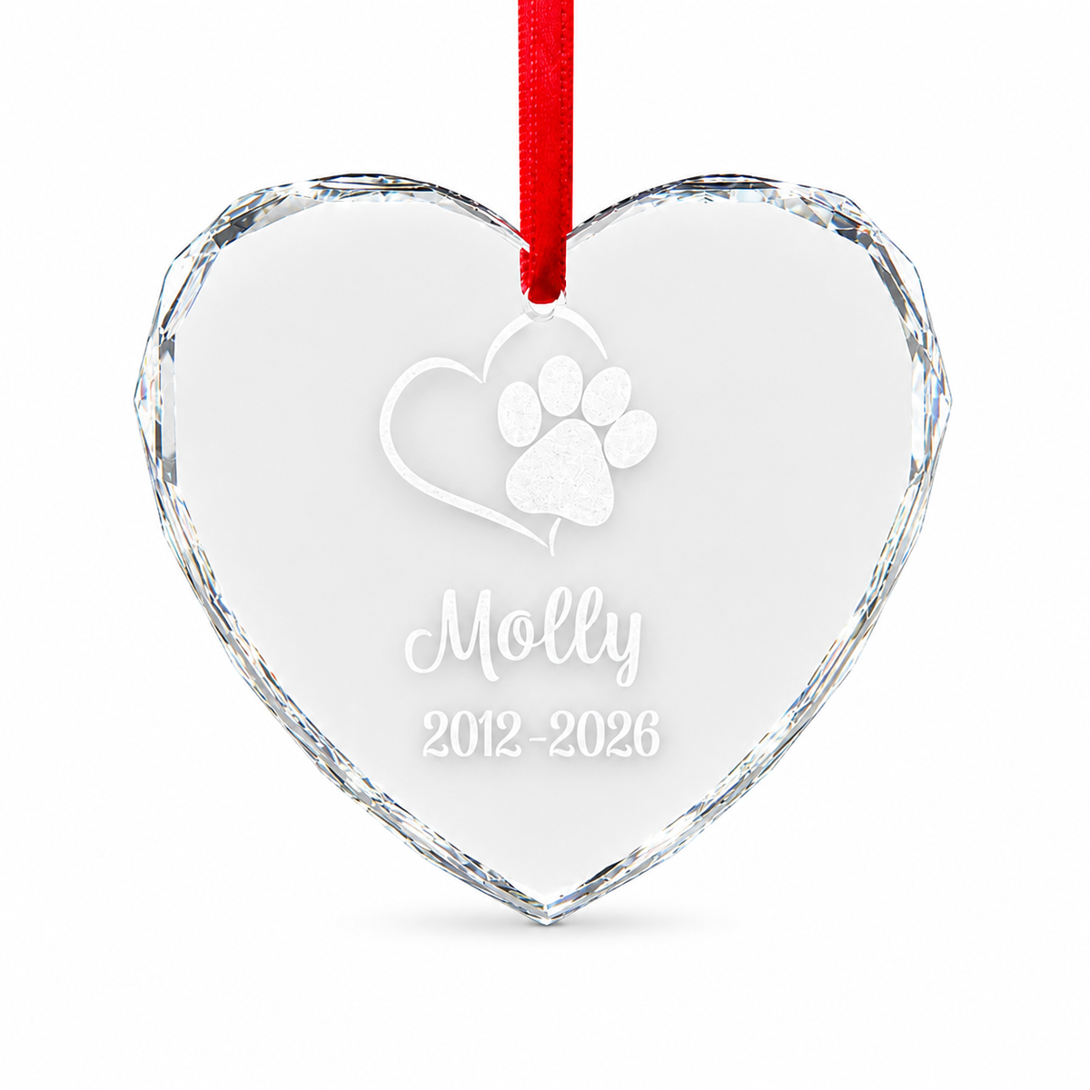 Crystal Ornament (Heart)