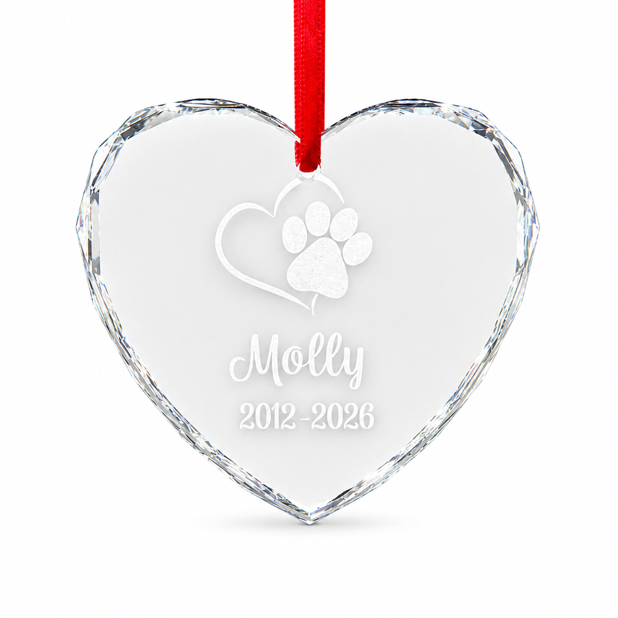 Crystal Ornament (Heart)