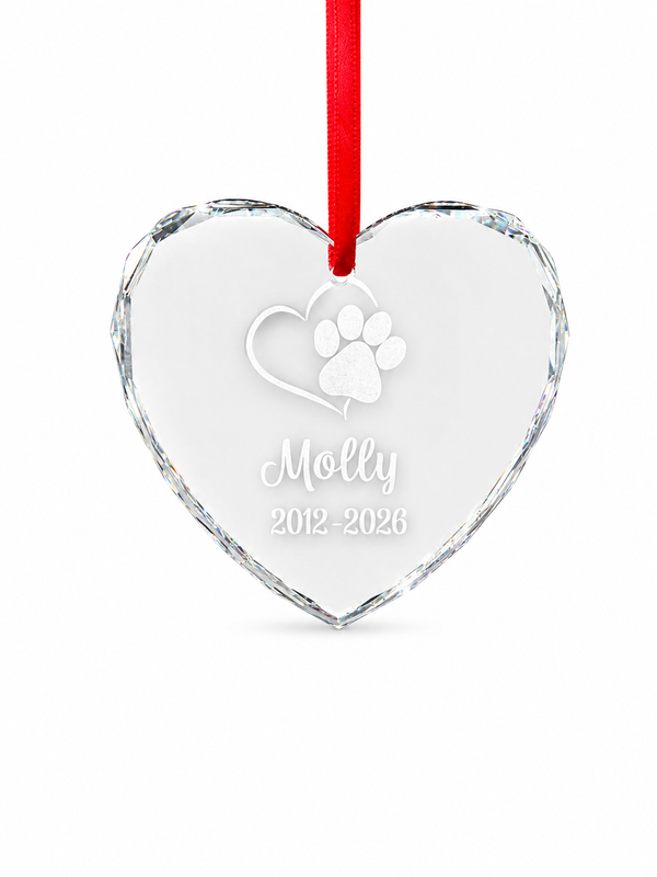 Crystal Ornament (Heart)